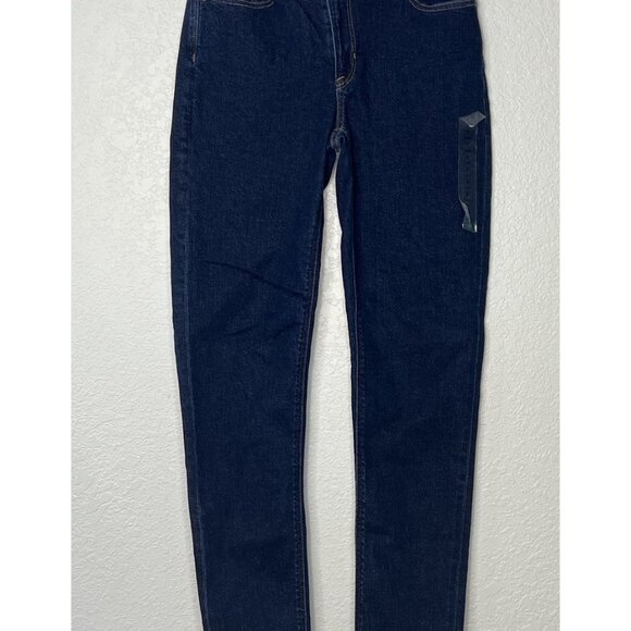 American Eagle Mom Jeans Stretch Super High Rise Dark Wash Denim 2 Long - Picture 1 of 16